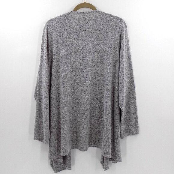 Torrid Cardigan Sweater Size 3X Drape Front Super Soft Plush - Picture 2 of 4